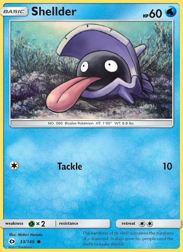 Shellder - 33/172 - Sun & Moon