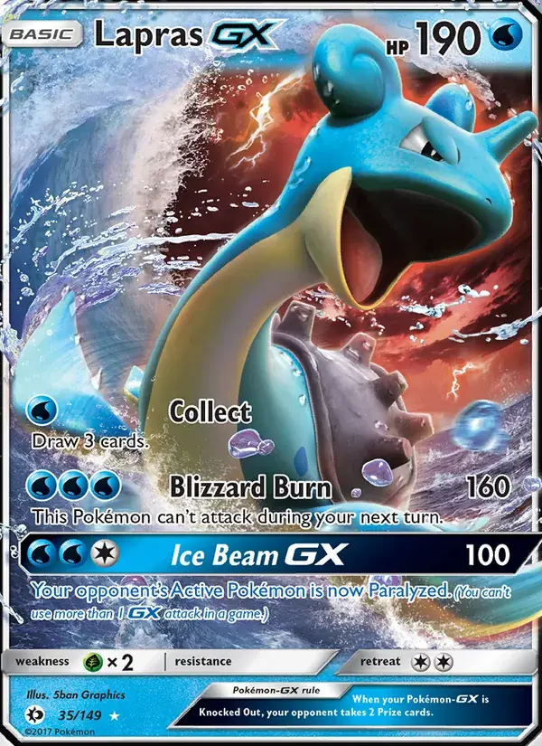 Lapras GX - 35/172 - Sun & Moon