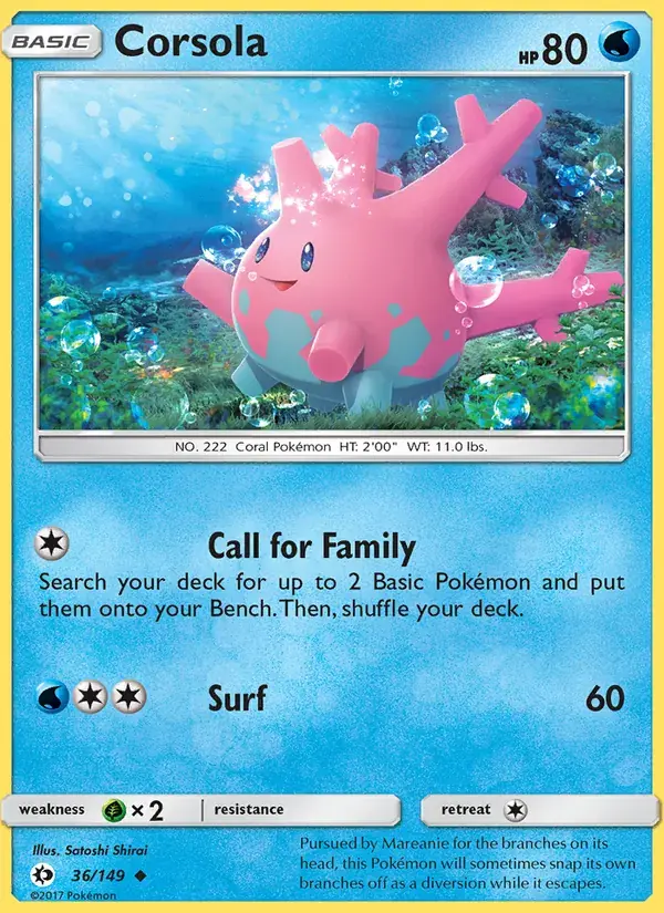 Corsola - 36/172 - Sun & Moon