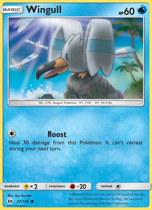 Wingull - 37/172 - Sun & Moon