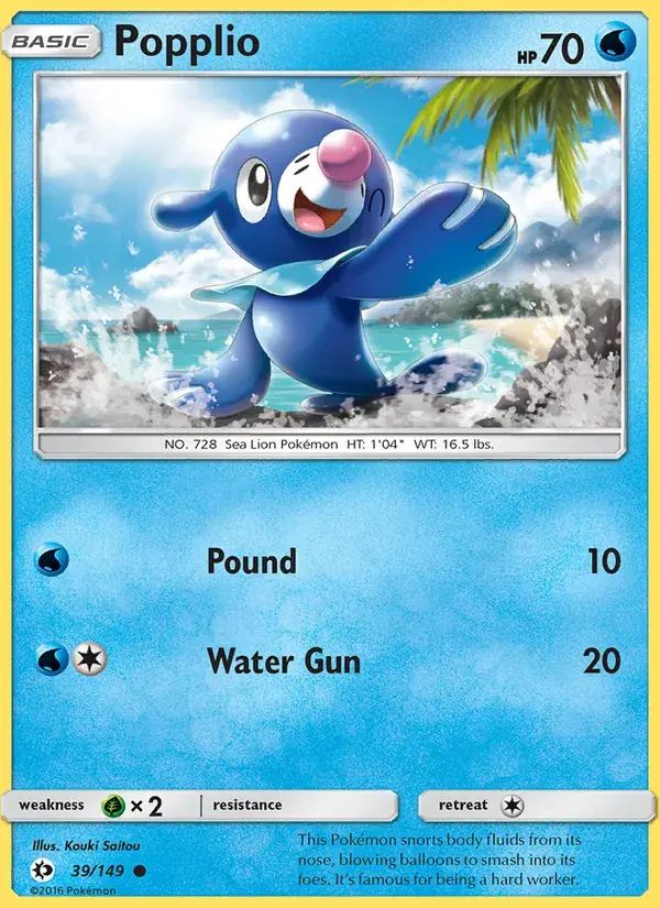 Popplio - 39/172 - Sun & Moon