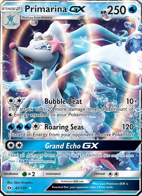 Primarina GX - 42/172 - Sun & Moon