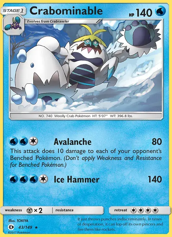 Crabominable - 43/172 - Sun & Moon