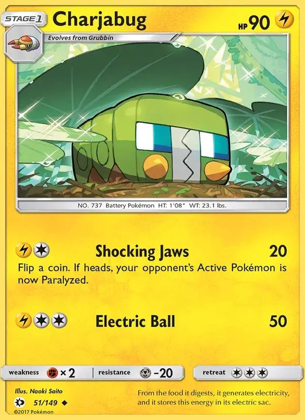 Charjabug - 51/172 - Sun & Moon