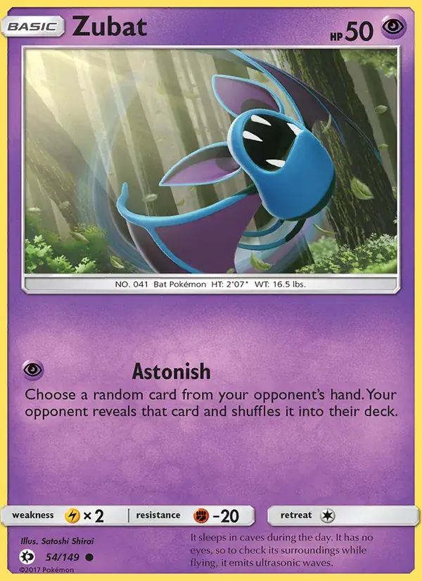 Zubat - 54/172 - Sun & Moon