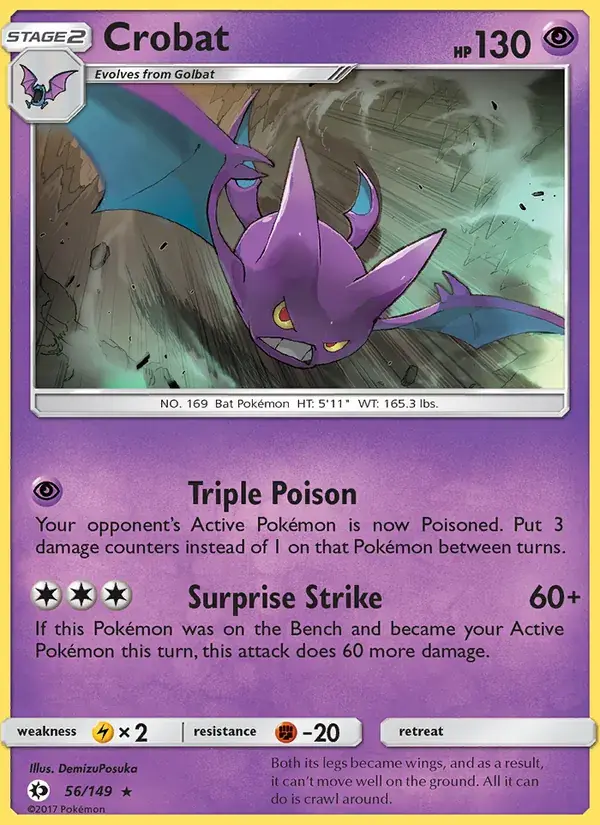 Crobat - 56/172 - Sun & Moon