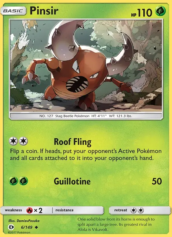Pinsir - 6/172 - Sun & Moon