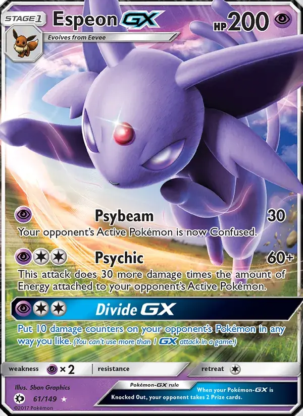 Espeon GX - 61/172 - Sun & Moon