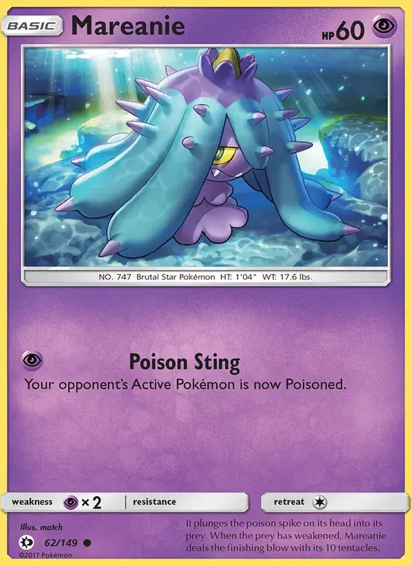 Mareanie - 62/172 - Sun & Moon