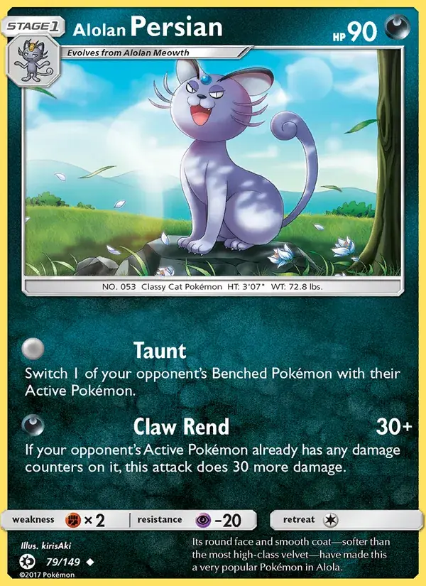 Alolan Persian - 79/172 - Sun & Moon