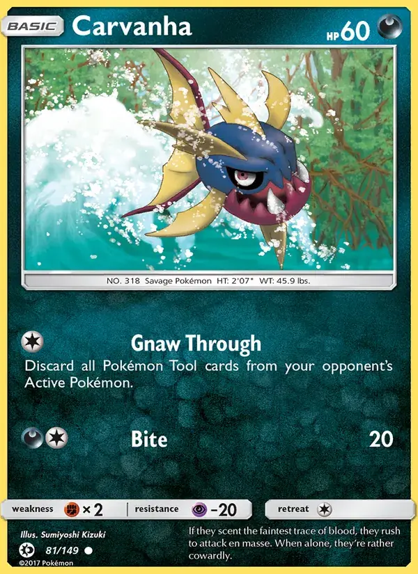 Carvanha - 81/172 - Sun & Moon