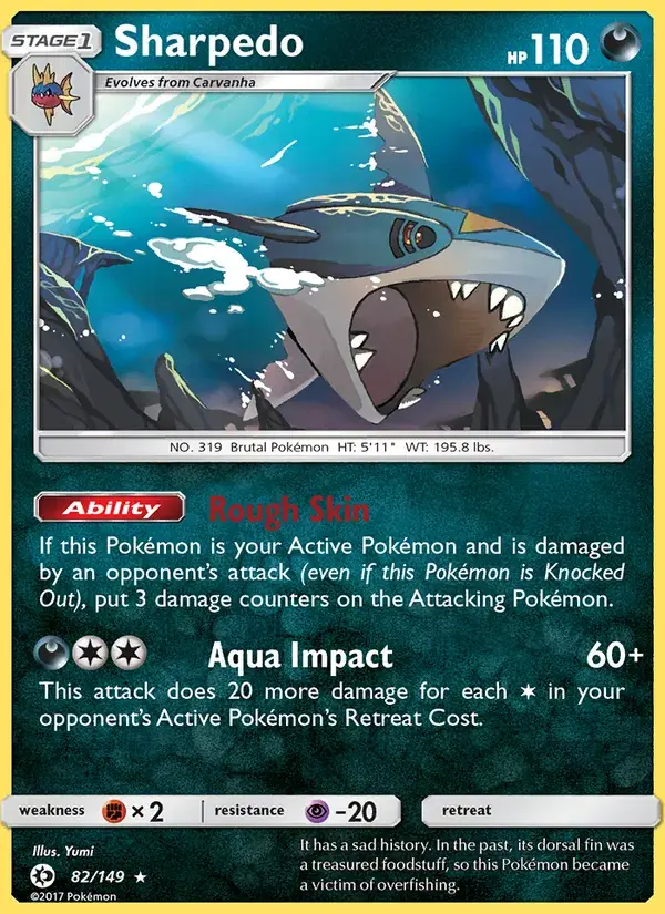 Sharpedo - 82/172 - Sun & Moon