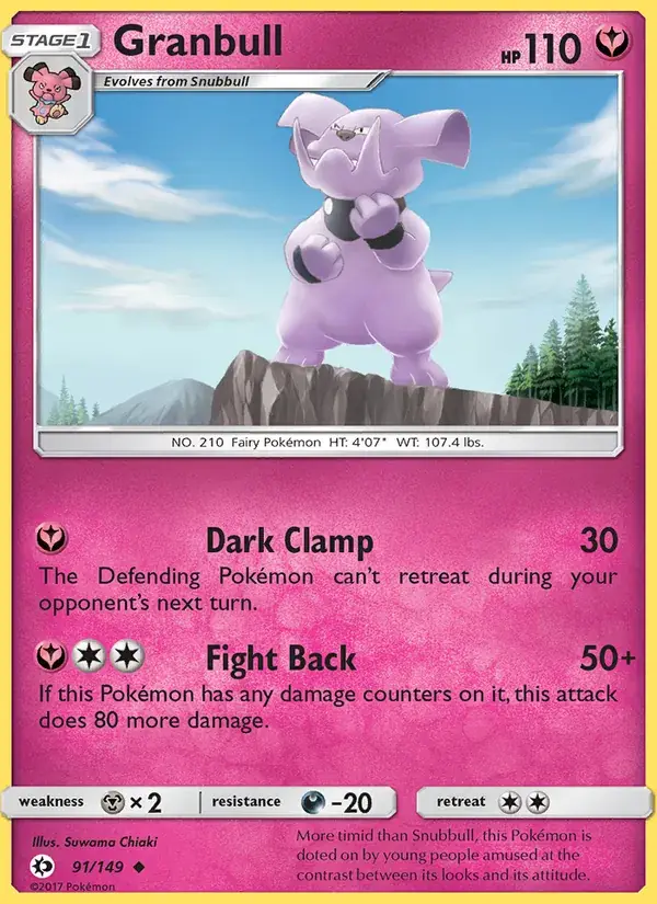 Granbull - 91/172 - Sun & Moon