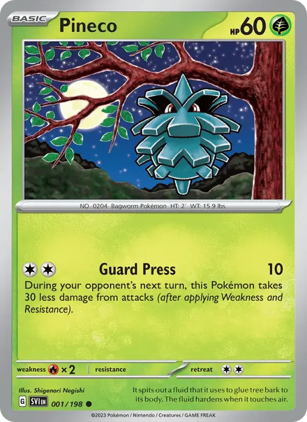 Pineco - 001/258 - Scarlet & Violet