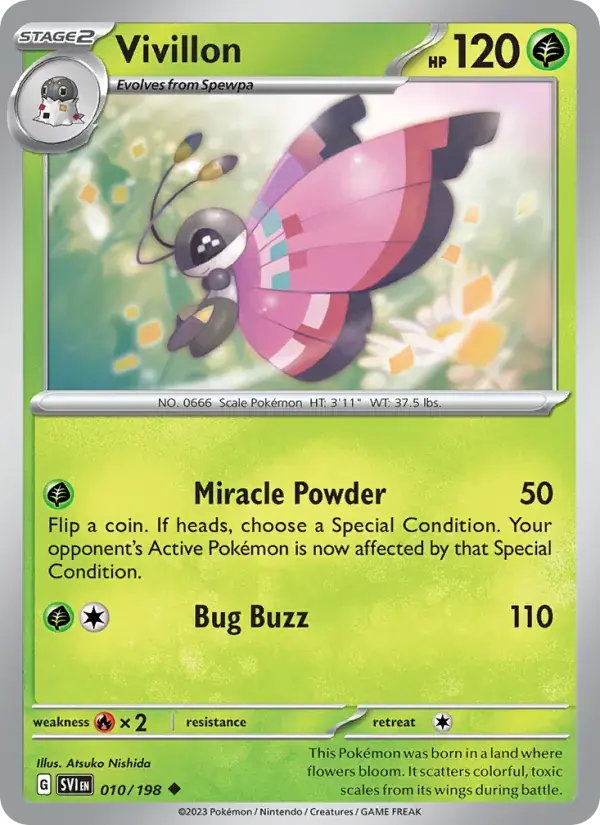 Vivillon - 010/258 - Scarlet & Violet