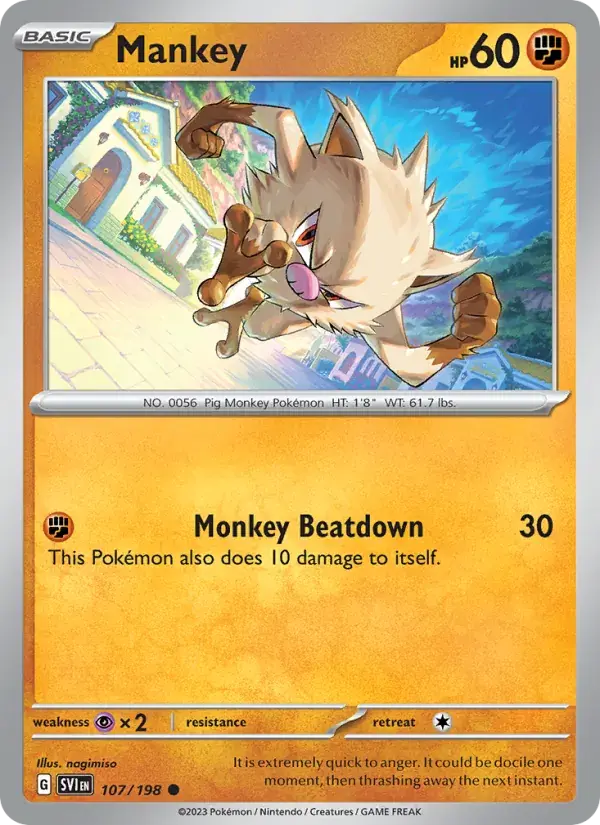 Mankey - 107/258 - Scarlet & Violet