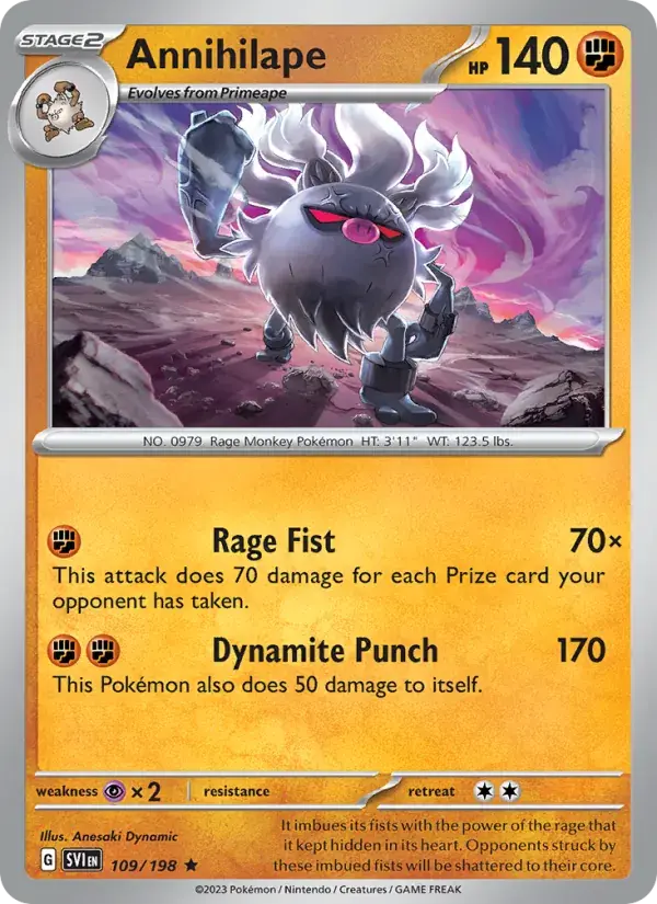 Annihilape - 109/258 - Scarlet & Violet