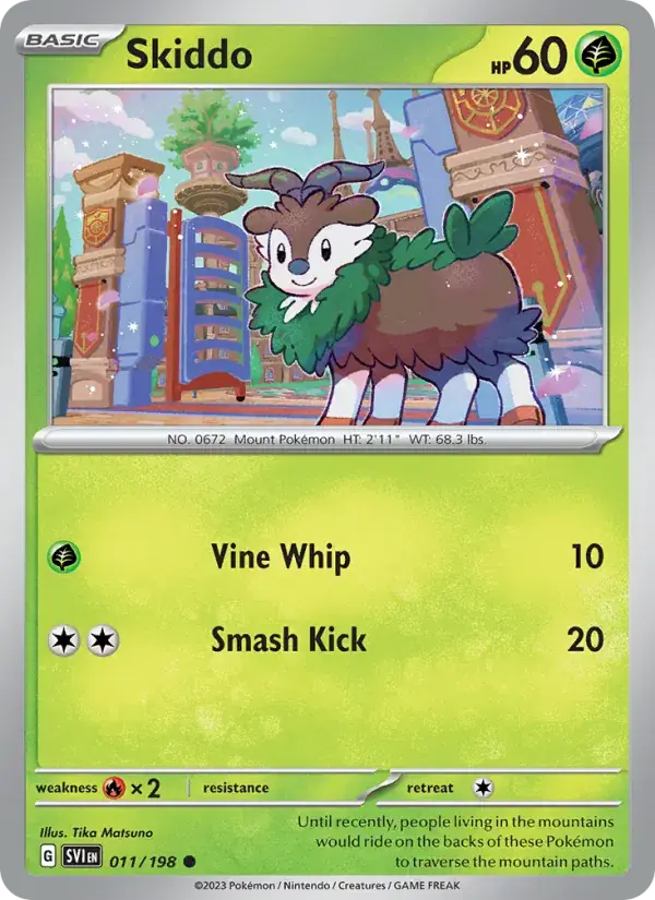 Skiddo - 011/258 - Scarlet & Violet