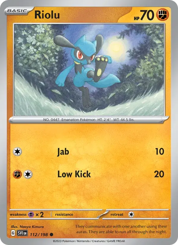 Riolu - 112/258 - Scarlet & Violet