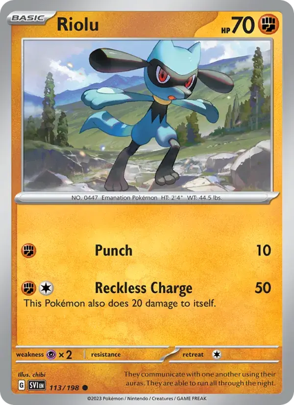 Riolu - 113/258 - Scarlet & Violet