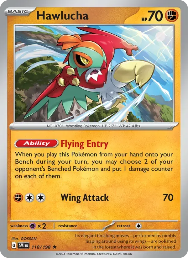 Hawlucha - 118/258 - Scarlet & Violet