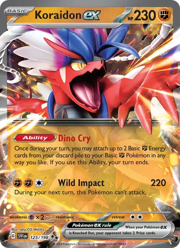 Koraidon ex - 125/258 - Scarlet & Violet
