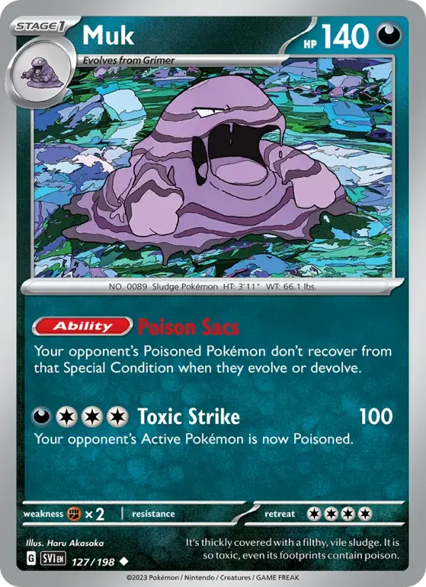 Muk - 127/258 - Scarlet & Violet