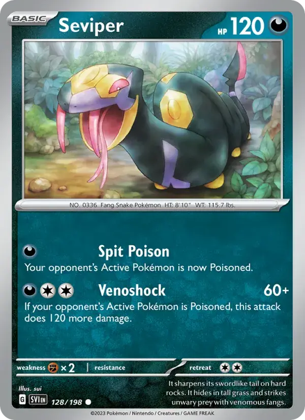 Seviper - 128/258 - Scarlet & Violet