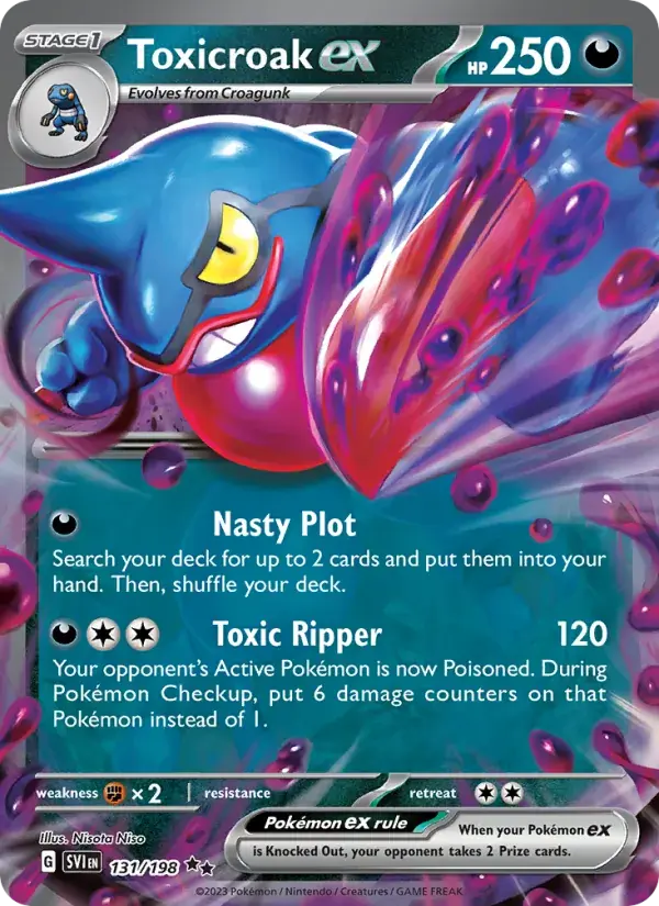 Toxicroak ex - 131/258 - Scarlet & Violet