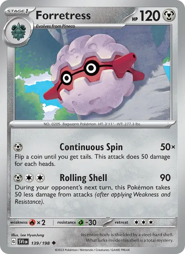 Forretress - 139/258 - Scarlet & Violet