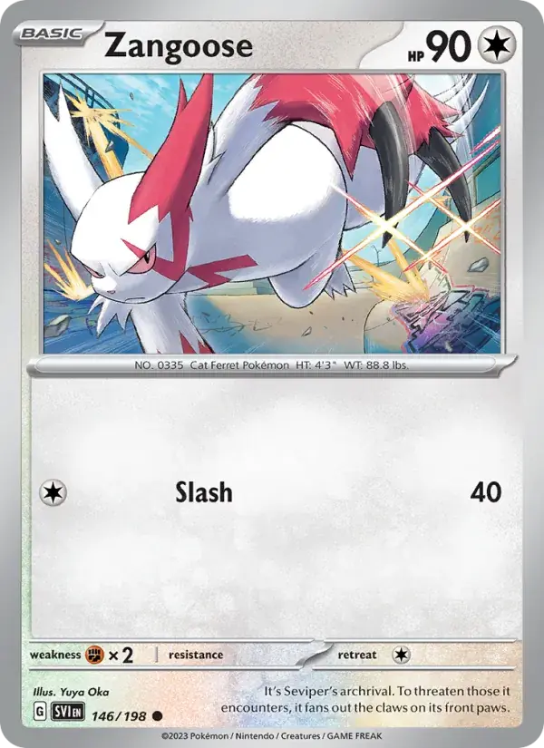 Zangoose - 146/258 - Scarlet & Violet