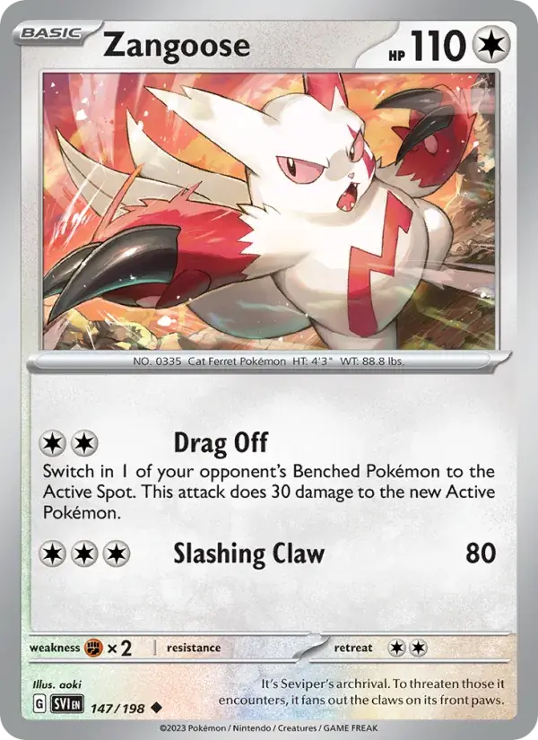 Zangoose - 147/258 - Scarlet & Violet