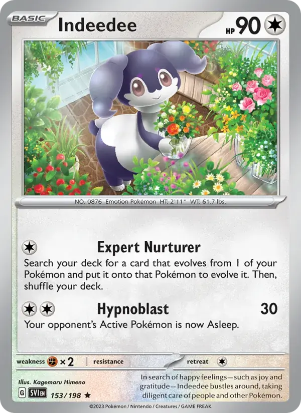 Indeedee - 153/258 - Scarlet & Violet
