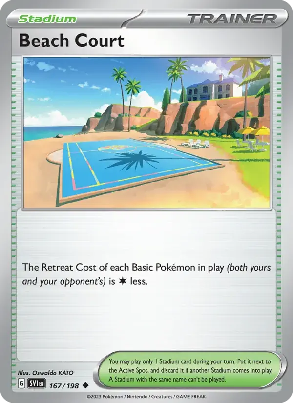 Beach Court - 167/258 - Scarlet & Violet