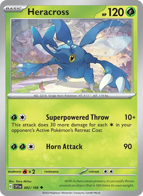 Heracross - 002/258 - Scarlet & Violet