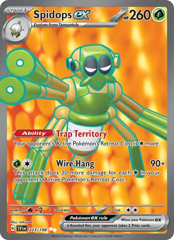 Spidops ex - 223/258 - Scarlet & Violet
