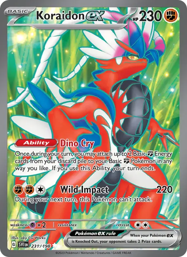 Koraidon ex - 231/258 - Scarlet & Violet