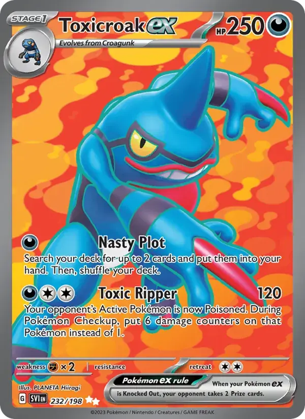 Toxicroak ex - 232/258 - Scarlet & Violet