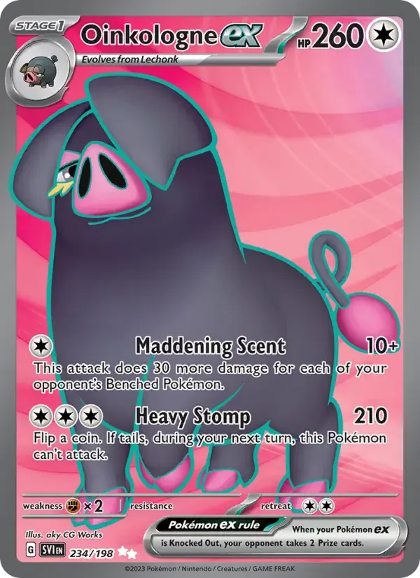 Oinkologne ex - 234/258 - Scarlet & Violet