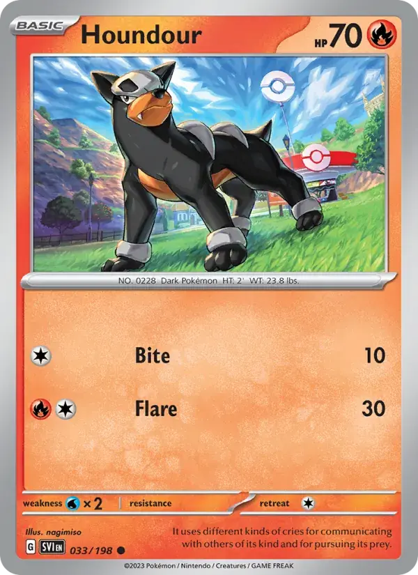 Houndour - 033/258 - Scarlet & Violet
