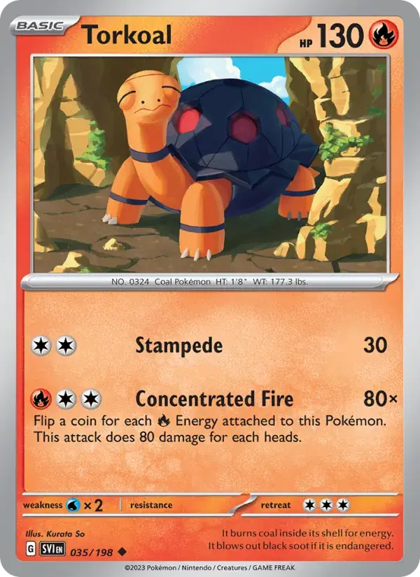 Torkoal - 035/258 - Scarlet & Violet