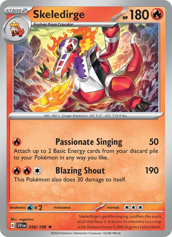 Skeledirge - 038/258 - Scarlet & Violet