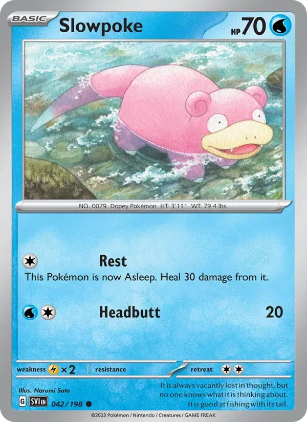 Slowpoke - 042/258 - Scarlet & Violet