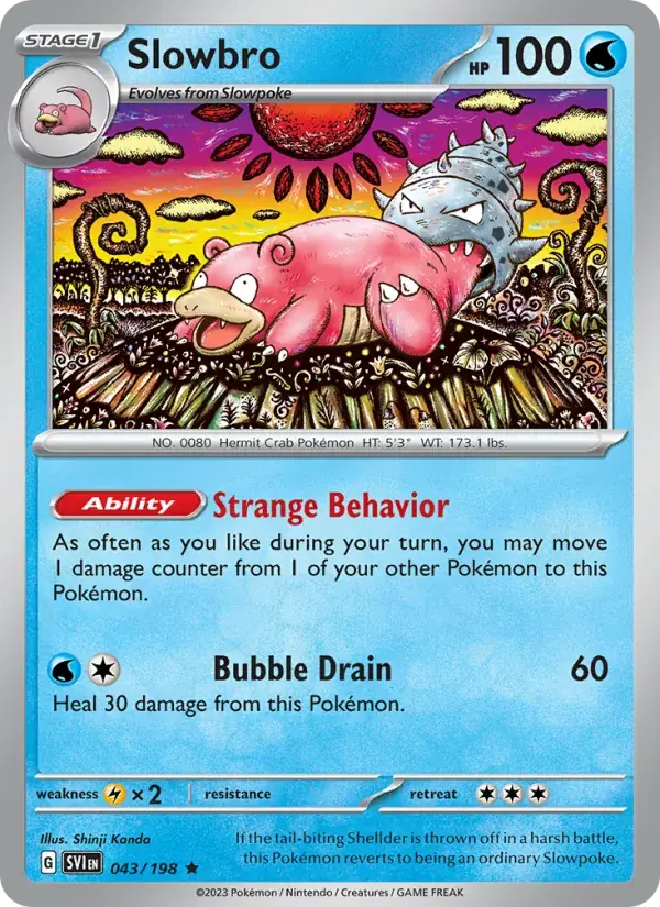 Slowbro - 043/258 - Scarlet & Violet