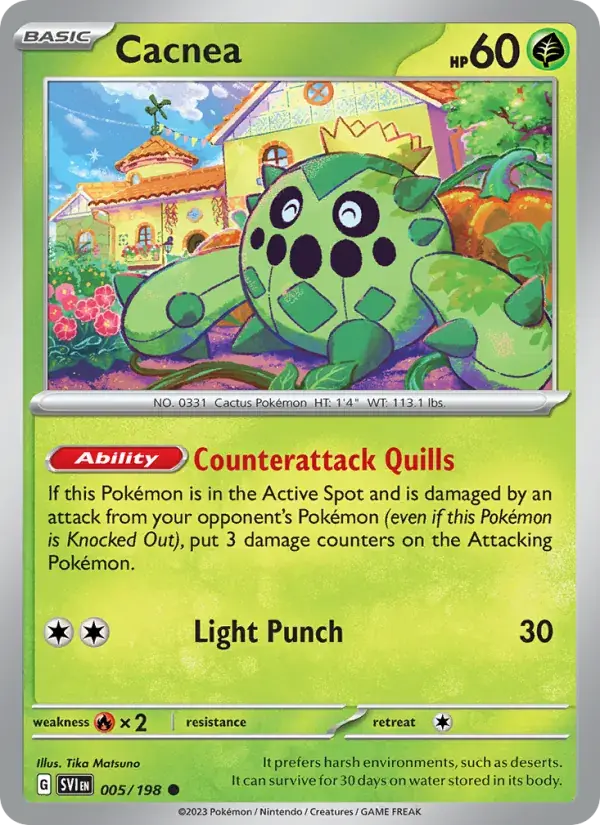 Cacnea - 005/258 - Scarlet & Violet