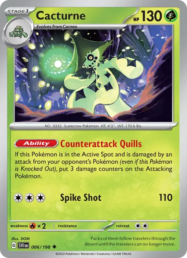 Cacturne - 006/258 - Scarlet & Violet