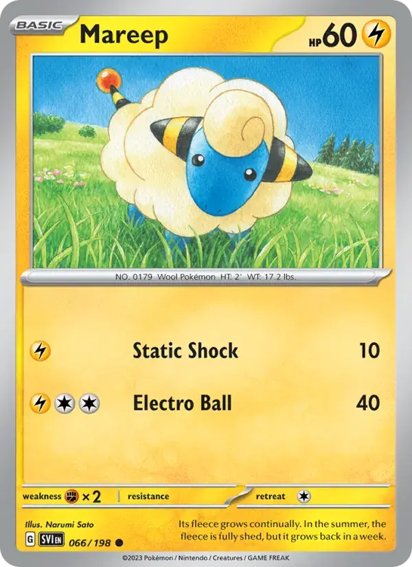 Mareep - 066/258 - Scarlet & Violet