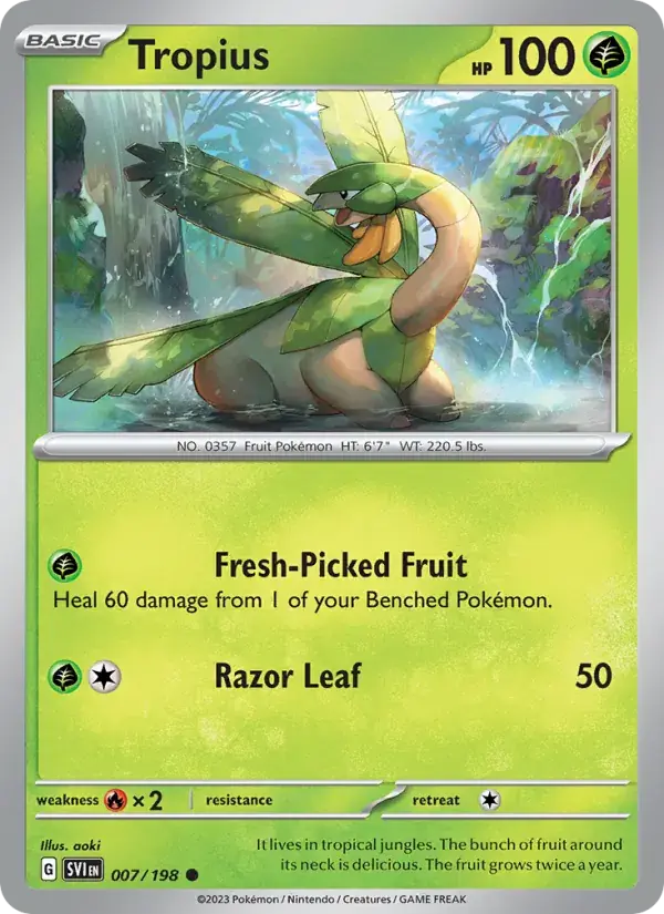 Tropius - 007/258 - Scarlet & Violet