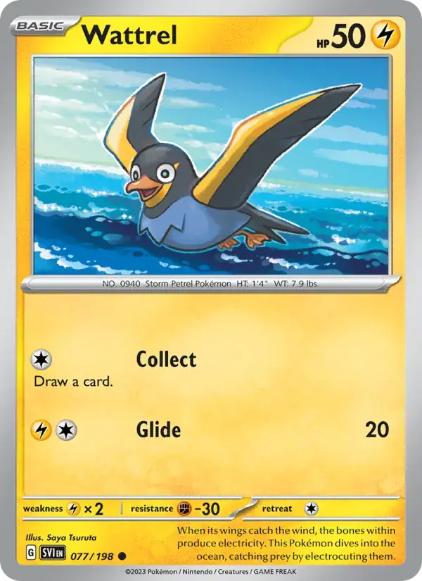 Wattrel - 077/258 - Scarlet & Violet