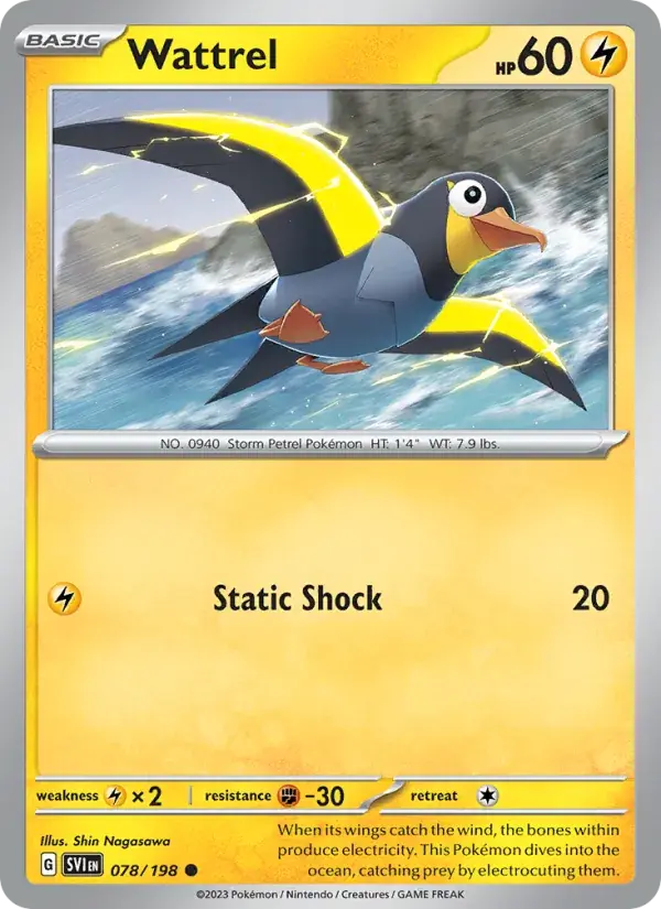 Wattrel - 078/258 - Scarlet & Violet